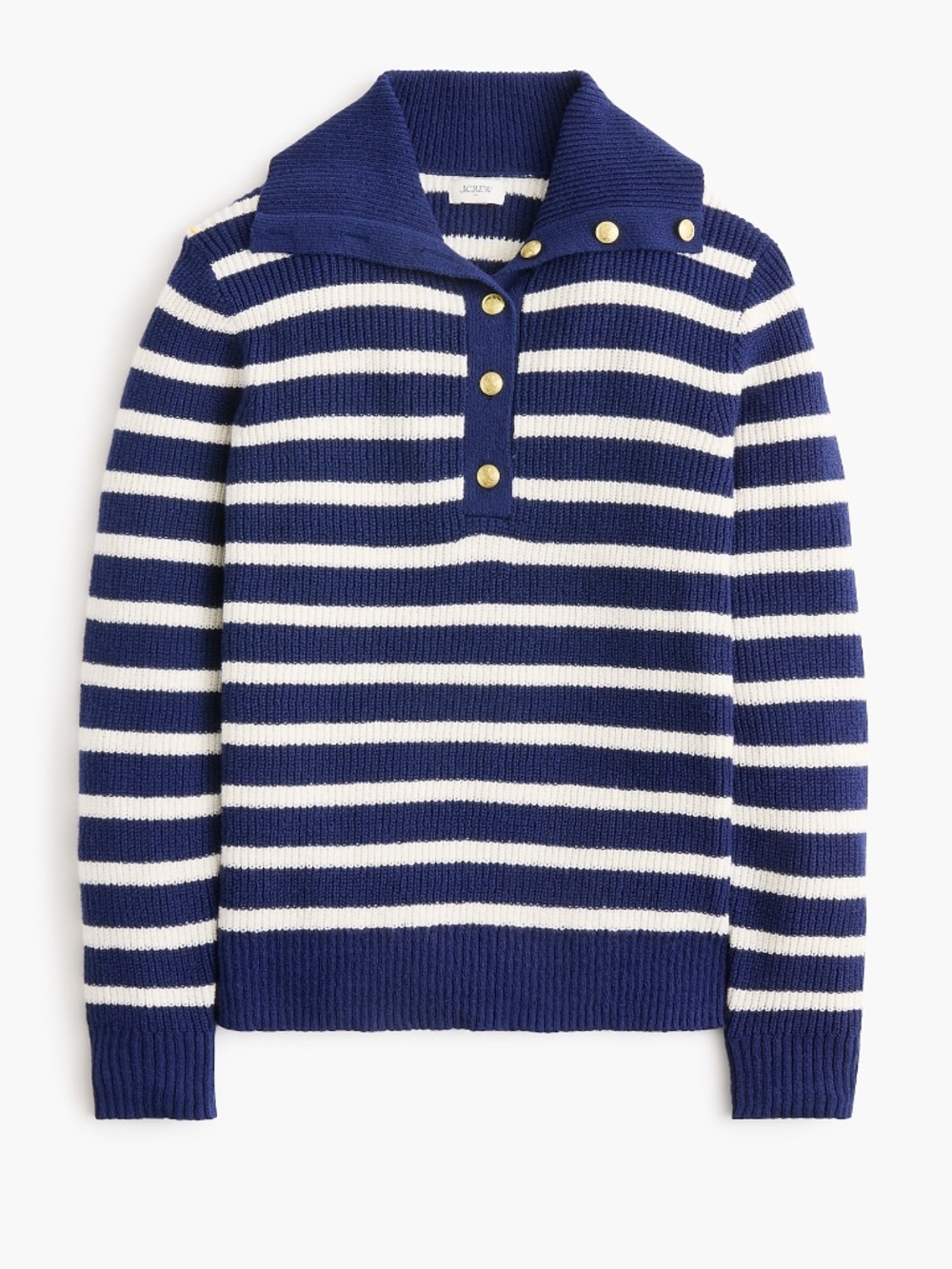 NWT J.Crew Factory Button-neck Sweater